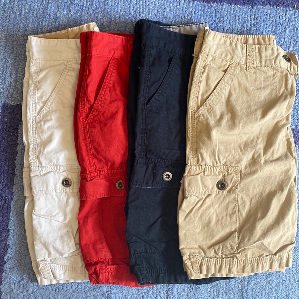 Lot (of 4) Boy's Levi's Cargo Shorts Size 12